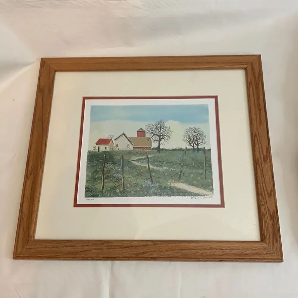 Mark Sheldon Broken Fence Authentic Lithograph Signed Numbered Registry 2165-130